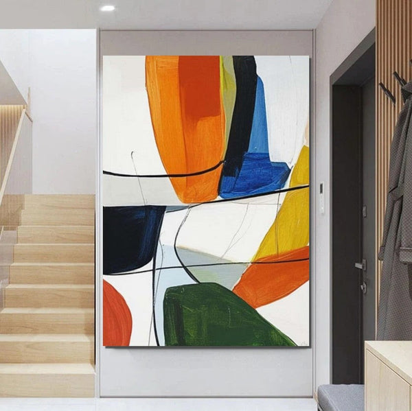 Large Abstract Paintings on Canvas, Large Painting for Sale, Hand Painted Canvas Art, Acrylic Paintings for Living Room-ArtWorkCrafts.com