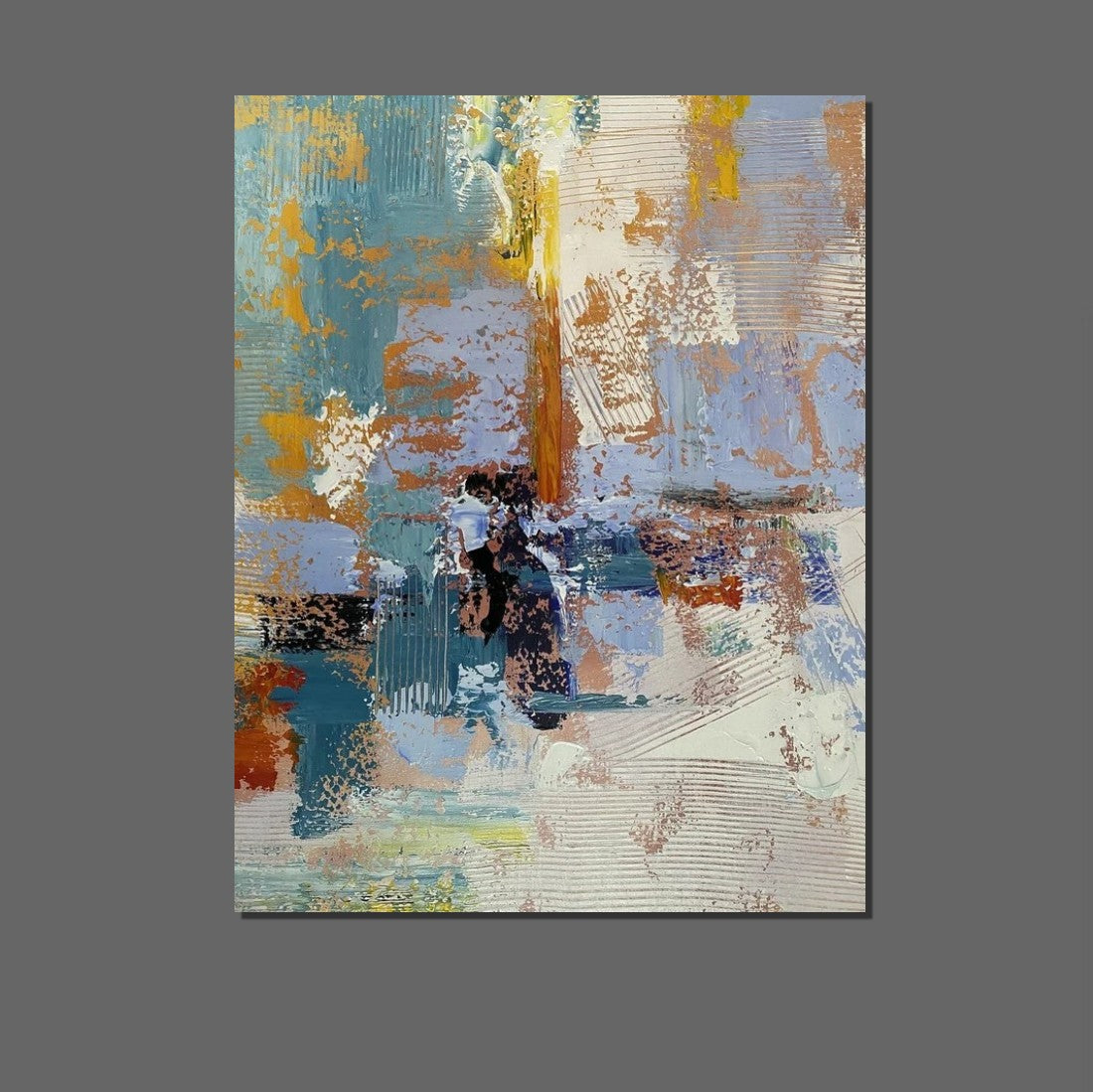 Acrylic Abstract Painting Behind Sofa, Acrylic Painting for Sale, Large Painting on Canvas, Living Room Wall Art Paintings, Buy Paintings Online-ArtWorkCrafts.com