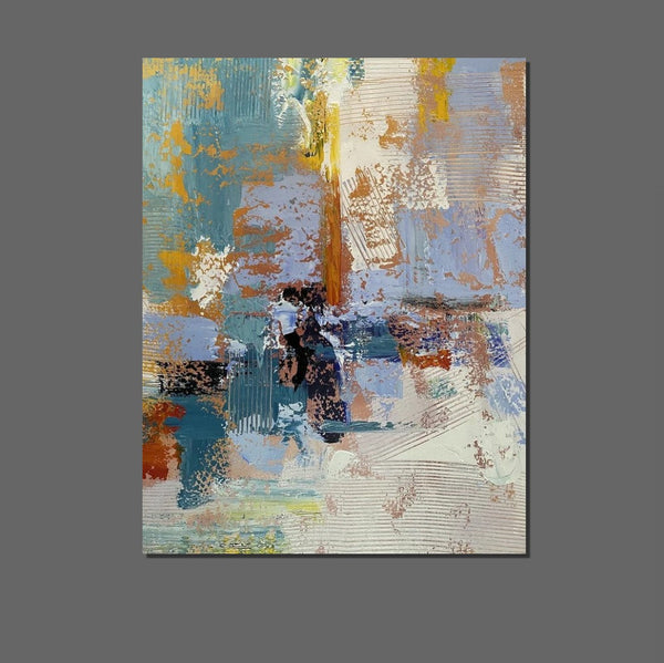 Acrylic Abstract Painting Behind Sofa, Acrylic Painting for Sale, Large Painting on Canvas, Living Room Wall Art Paintings, Buy Paintings Online-ArtWorkCrafts.com