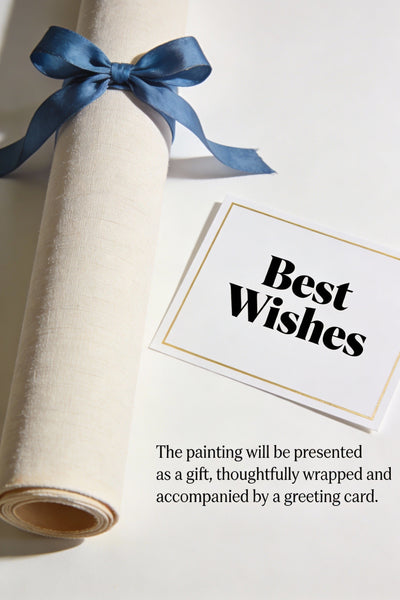 Buy Original Paintings, Seashore Town Harmony, Summer Resort, Original Landscape Art, Hand Painted Canvas Art, Small Paintings On Canvas, Heavy Texture Wall Art Paintings