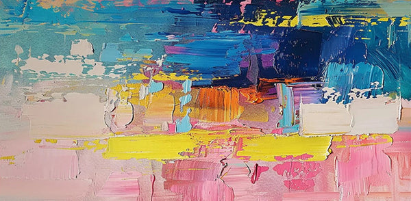 Abstract Wall Art for Bedroom, Modern Paintings for Living Room, Acrylic Painting on Canvas, Original Canvas Art, Simple Abstract Artwork-ArtWorkCrafts.com