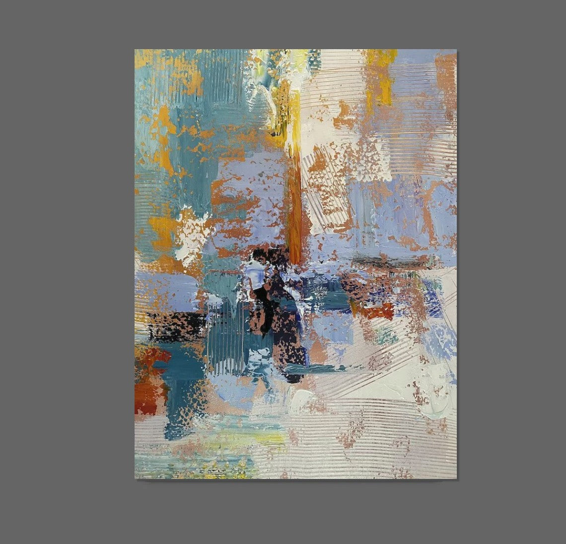 Large Painting Behind Couch, Buy Abstract Painting Online, Simple Modern Art, Living Room Wall Art Paintings, Acrylic Abstract Paintings Behind Sofa-ArtWorkCrafts.com