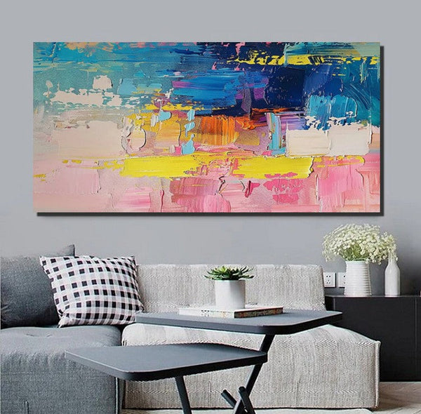 Abstract Wall Art for Bedroom, Modern Paintings for Living Room, Acrylic Painting on Canvas, Original Canvas Art, Simple Abstract Artwork-ArtWorkCrafts.com