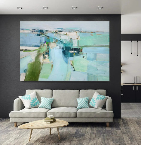 Modern Living Room Wall Art Ideas, Contemporary Canvas Art, Canvas Paintings for Bedroom, Hand Painted Art on Canvas, Original Acrylic Art-ArtWorkCrafts.com