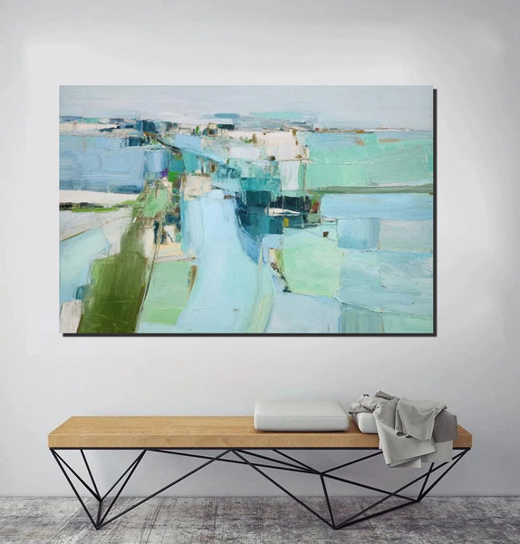 Modern Living Room Wall Art Ideas, Contemporary Canvas Art, Canvas Paintings for Bedroom, Hand Painted Art on Canvas, Original Acrylic Art-ArtWorkCrafts.com