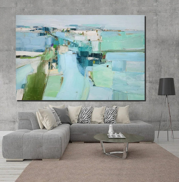 Modern Living Room Wall Art Ideas, Contemporary Canvas Art, Canvas Paintings for Bedroom, Hand Painted Art on Canvas, Original Acrylic Art-ArtWorkCrafts.com