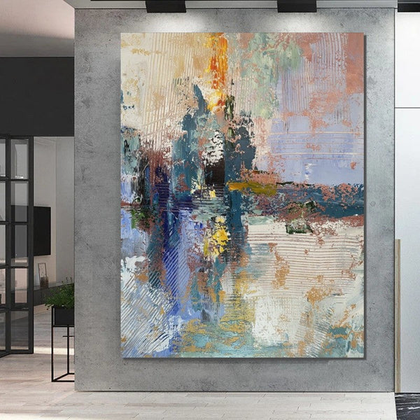 Living Room Acrylic Painting, Modern Wall Art Ideas for Dining Room, Large Canvas Painting, Contemporary Painting, Large Paintings for Bedroom-ArtWorkCrafts.com