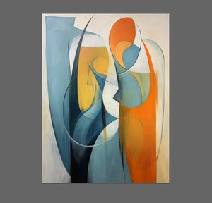 Acrylic Abstract Paintings, Buy Abstract Painting Online, Simple Modern Art, Bedroom Wall Art Paintings, Large Painting on Canvas-ArtWorkCrafts.com