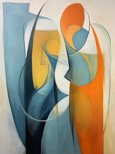 Acrylic Abstract Paintings, Buy Abstract Painting Online, Simple Modern Art, Bedroom Wall Art Paintings, Large Painting on Canvas-ArtWorkCrafts.com