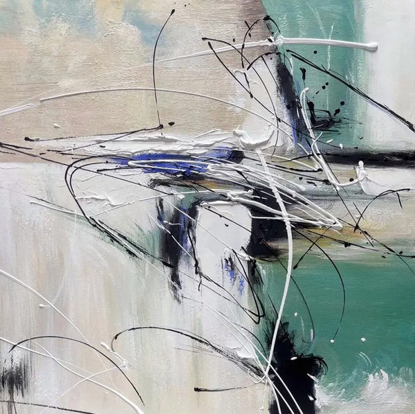 Abstract Acrylic Paintings for Living Room, Oversized Large Wall Art, Modern Contemporary Artwork, Buy Paintings Online, Heavy Texture Canvas Art-ArtWorkCrafts.com
