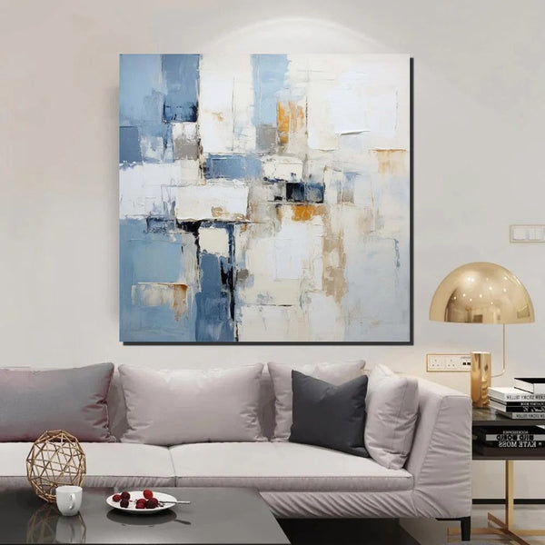 Modern Contemporary Artwork, Buy Paintings Online, Heavy Texture Canvas Art, Abstract Acrylic Paintings for Living Room, Oversized Large Wall Art-ArtWorkCrafts.com