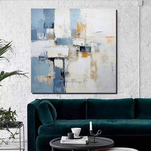 Modern Contemporary Artwork, Buy Paintings Online, Heavy Texture Canvas Art, Abstract Acrylic Paintings for Living Room, Oversized Large Wall Art-ArtWorkCrafts.com