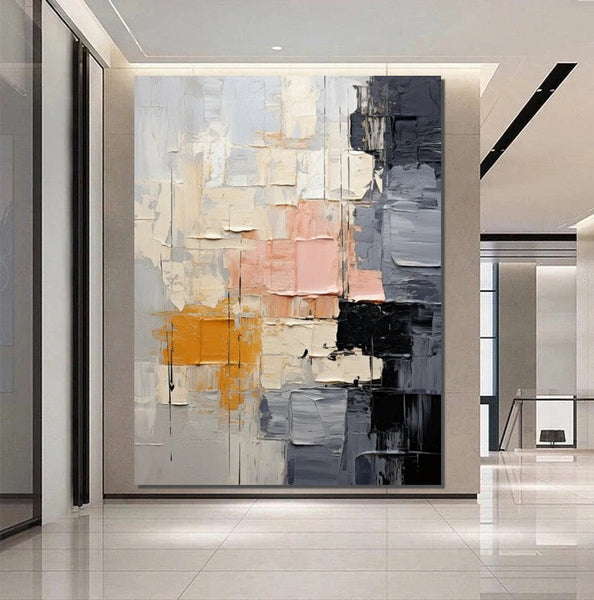 Living Room Wall Art Painting, Modern Contemporary Abstract Artwork, Palette Knife Paintings, Extra Large Acrylic Painting, Simple Modern Art-ArtWorkCrafts.com