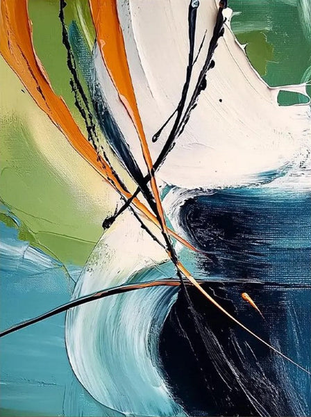 Dining Room Canvas Painting, Contemporary Modern Artwork, Large Canvas Painting for Office, Simple Modern Acrylic Paintings-ArtWorkCrafts.com