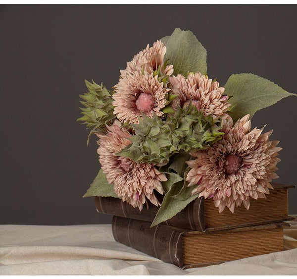 Large Gerberas Artificial Flowers, Autumn Arrangement, Table centerpiece, Sunflower-ArtWorkCrafts.com