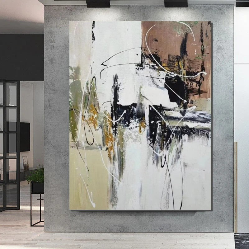 Large Paintings Behind Sofa, Acrylic Painting for Bedroom, Acrylic Paintings on Canvas, Modern Paintings, Buy Paintings Online-ArtWorkCrafts.com
