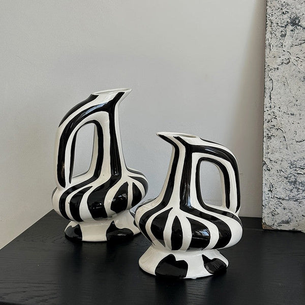 Porcelain Bud Vases, Handmade Water Holding Flower Vases, Modern Ceramic Flower Vases, Small Flower Vases on Table-ArtWorkCrafts.com