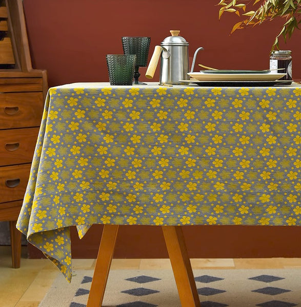 Rustic Table Covers for Kitchen, Large Rectangle Tablecloth for Dining Room Table, Country Farmhouse Tablecloth, Square Tablecloth for Round Table-ArtWorkCrafts.com