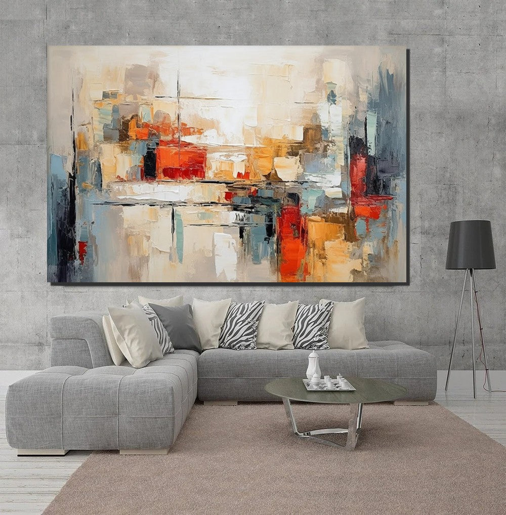 Original Acrylic Paintings, Modern Canvas Art, Modern Paintings for Bedroom, Oversized Wall Art for Living Room, Hand Painted Canvas Artwork-ArtWorkCrafts.com