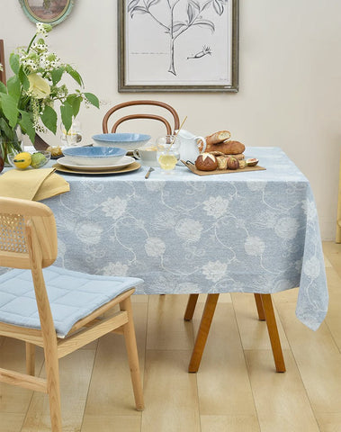 Country Farmhouse Tablecloth, Square Tablecloth for Round Table, Rustic Table Covers for Kitchen, Large Rectangle Tablecloth for Dining Room Table-ArtWorkCrafts.com