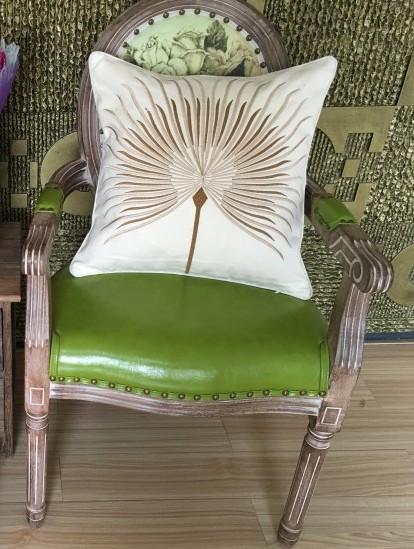 Cotton Throw Pillows, Embroider Decorative Throw Pillow, Modern Sofa Pillows, Thow Pillows for Couch-ArtWorkCrafts.com
