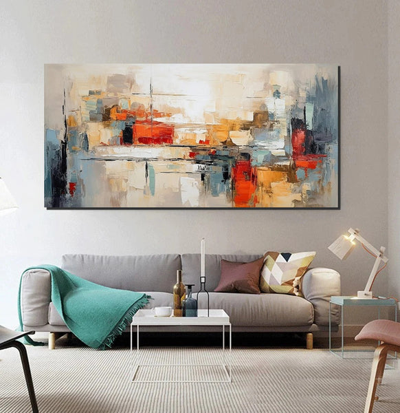 Original Abstract Art, Hand Painted Canvas Art, Modern Paintings for Living Room, Canvas Paintings for Bedroom, Heavy Texture Paintings-ArtWorkCrafts.com