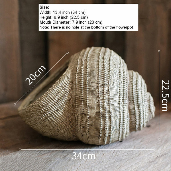 Snail Flowerpot for Garden Decoration, Cute Snail Statues, Garden Animal Statues, Unique Modern Garden Sculptures, Creative Villa Outdoor Gardening Ideas-ArtWorkCrafts.com