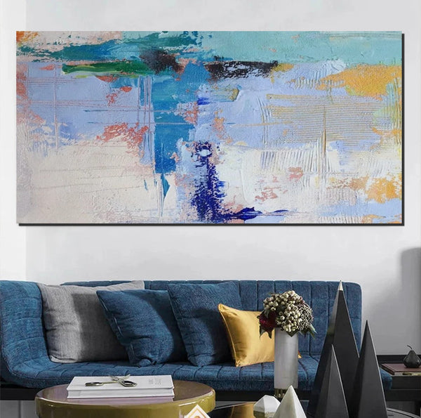 Oversized Abstract Artwork, Modern Canvas Paintings for Bedroom, Extra Large Paintings for Living Room, Abstract Wall Art Paintings, Simple Modern Art-ArtWorkCrafts.com
