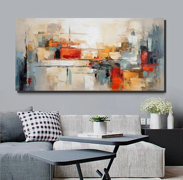 Original Abstract Art, Hand Painted Canvas Art, Modern Paintings for Living Room, Canvas Paintings for Bedroom, Heavy Texture Paintings-ArtWorkCrafts.com