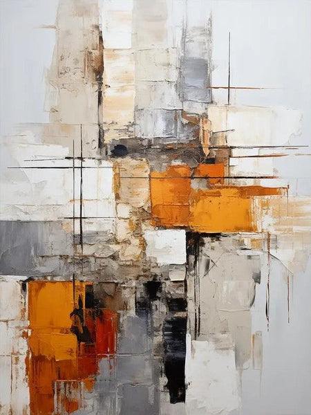 Bedroom Wall Art Paintings, Large Painting on Canvas, Acrylic Abstract Paintings, Buy Abstract Painting Online, Simple Modern Art-ArtWorkCrafts.com