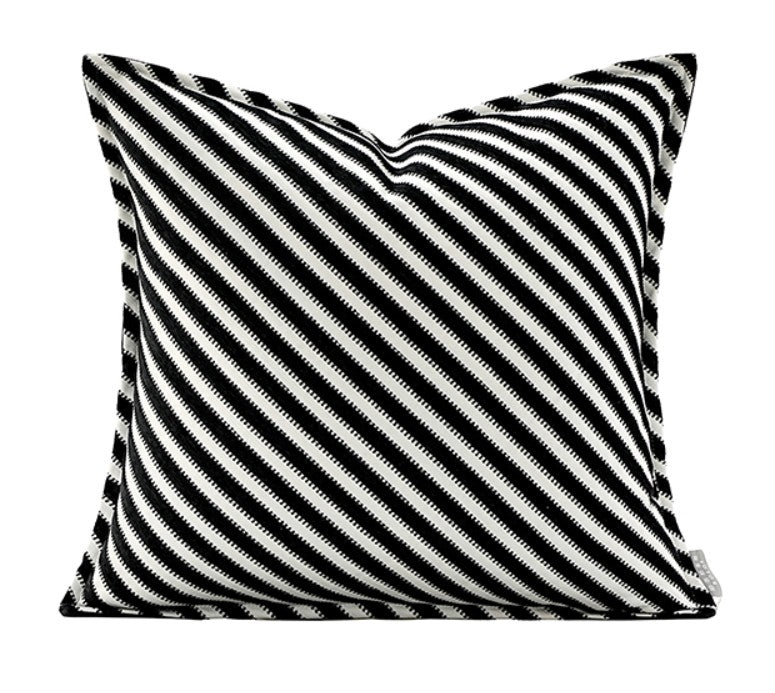 Modern Pillows for Couch, Black and White Stripe Modern Pillows, Decorative Throw Pillows for Living Room, Modern Sofa Pillows-ArtWorkCrafts.com