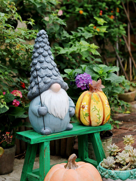 Garden Figure Sculpture Statues, Gnome Statue for Garden Ornaments, Garden Decoration Ideas, Villa Courtyard Decor, Outdoor Garden Decoration-ArtWorkCrafts.com