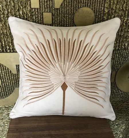 Cotton Throw Pillows, Embroider Decorative Throw Pillow, Modern Sofa Pillows, Thow Pillows for Couch-ArtWorkCrafts.com