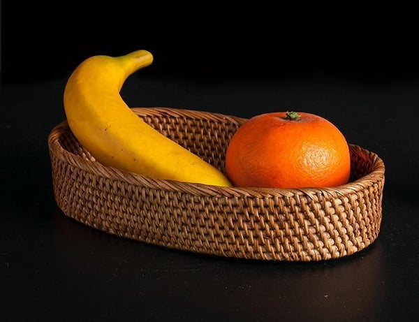 Indonesia Woven Storage Basket, Small Rattan Storage Basket, Kitchen Storage Basket, Storagey Basket for Pantry-ArtWorkCrafts.com