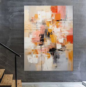 Bedroom Acrylic Painting, Simple Painting Ideas, Living Room Wall Painting, Extra Large Canvas Painting, Modern Paintings, Contemporary Art Painting-ArtWorkCrafts.com