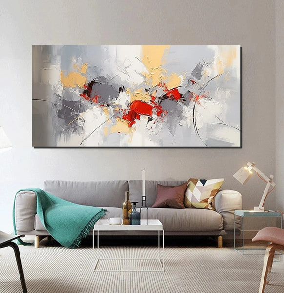 Hand Painted Canvas Art, Modern Paintings for Bedroom, Modern Living Room Art Ideas, Buy Art Online, Simple Abstract Art, Original Acrylic Paintings-ArtWorkCrafts.com