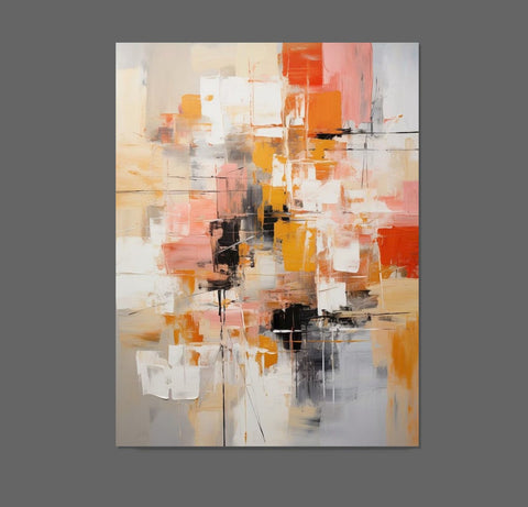 Extra Large Acrylic Painting, Simple Modern Art, Living Room Wall Art Painting, Modern Contemporary Abstract Artwork, Palette Knife Paintings-ArtWorkCrafts.com