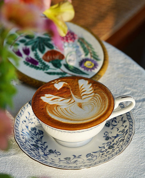Classic British Tea Cups, Elegant Tea Cup With Saucer, Traditional Tea Cup Set, Porcelain Tea Cups, Floral Tea Cup Set, Ceramic Tea Cup with Saucer, Tea Cup Set, Vintage Tea Cup Set, Modern Ceramic Cups-ArtWorkCrafts.com