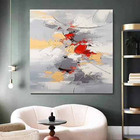 Canvas Paintings for Living Room, Large Wall Art for Bedroom, Simple Modern Art, Contemporary Art on Canvas, Hand Painted Heavy Texture Paintings-ArtWorkCrafts.com