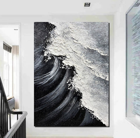Heavy Texture Acrylic Paintings, Canvas Painting Ideas for Bedroom, Large Abstract Canvas Paintings, Hand Painted Wall Painting-ArtWorkCrafts.com