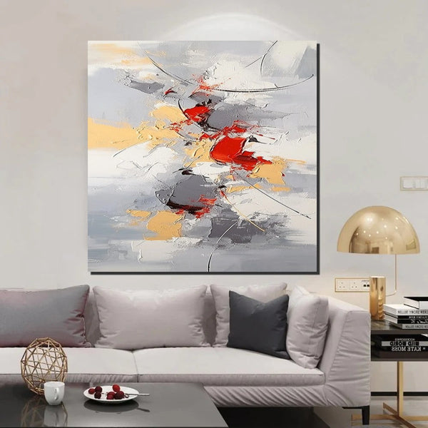 Canvas Paintings for Living Room, Large Wall Art for Bedroom, Simple Modern Art, Contemporary Art on Canvas, Hand Painted Heavy Texture Paintings-ArtWorkCrafts.com