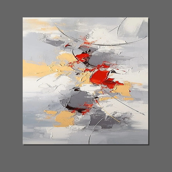 Canvas Paintings for Living Room, Large Wall Art for Bedroom, Simple Modern Art, Contemporary Art on Canvas, Hand Painted Heavy Texture Paintings-ArtWorkCrafts.com