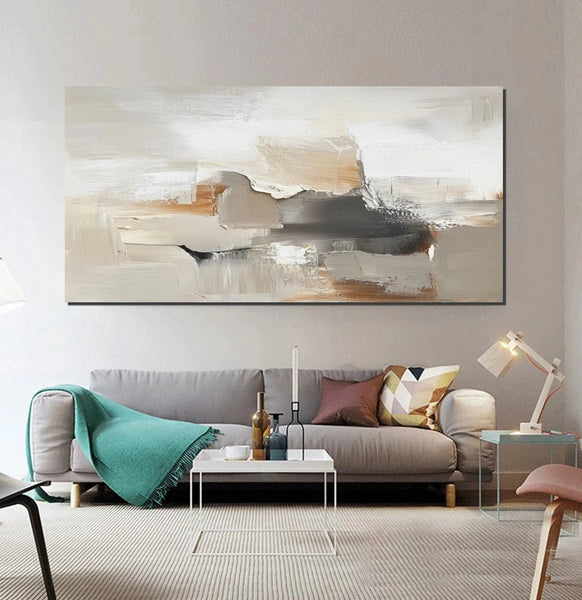 Bedroom Acrylic Painting, Living Room Wall Painting, Simple Painting Ideas, Contemporary Art Painting, Modern Paintings, Large Canvas Painting-ArtWorkCrafts.com