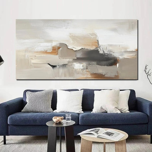 Bedroom Acrylic Painting, Living Room Wall Painting, Simple Painting Ideas, Contemporary Art Painting, Modern Paintings, Large Canvas Painting-ArtWorkCrafts.com