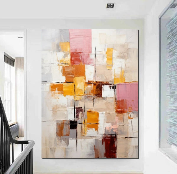 Modern Paintings for Dining Room, Hand Painted Canvas Art, Bedroom Wall Art Ideas, Simple Modern Art, Contemporary Modern Wall Art Paintings-ArtWorkCrafts.com