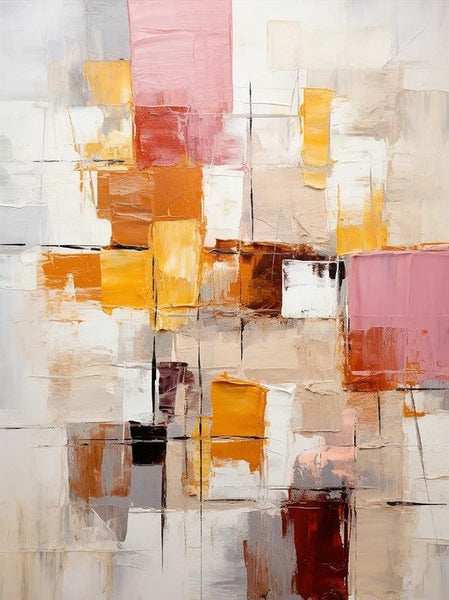Modern Paintings for Dining Room, Hand Painted Canvas Art, Bedroom Wall Art Ideas, Simple Modern Art, Contemporary Modern Wall Art Paintings-ArtWorkCrafts.com