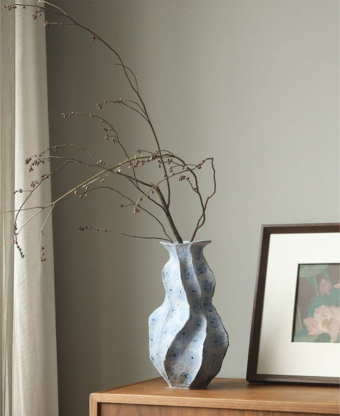 Porcelain Vases for Modern Home Decor, Contemporary Vases on Dining Table, Centerpiece Ceramic Bouquet Vases, Elegant Handmade Modern Flower Vase-ArtWorkCrafts.com