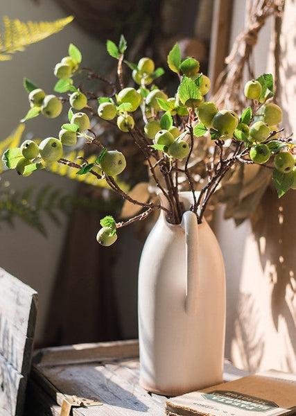 Beautiful Modern Flower Arrangement Ideas for Home Decoration, Apple Branch, Fruit Branch, Table Centerpiece, Simple Artificial Floral for Dining Room-ArtWorkCrafts.com
