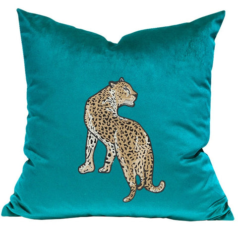 Decorative Pillows for Living Room, Modern Sofa Pillows, Cheetah Decorative Throw Pillows, Contemporary Throw Pillows-ArtWorkCrafts.com