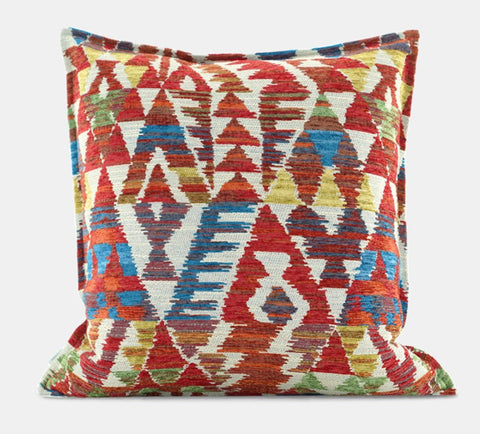 Large Decorative Pillows for Interior Design, Colorful Decorative Pillows for Couch, Luxury Modern Sofa Pillows, Modern Sofa Pillows for Living Room-ArtWorkCrafts.com